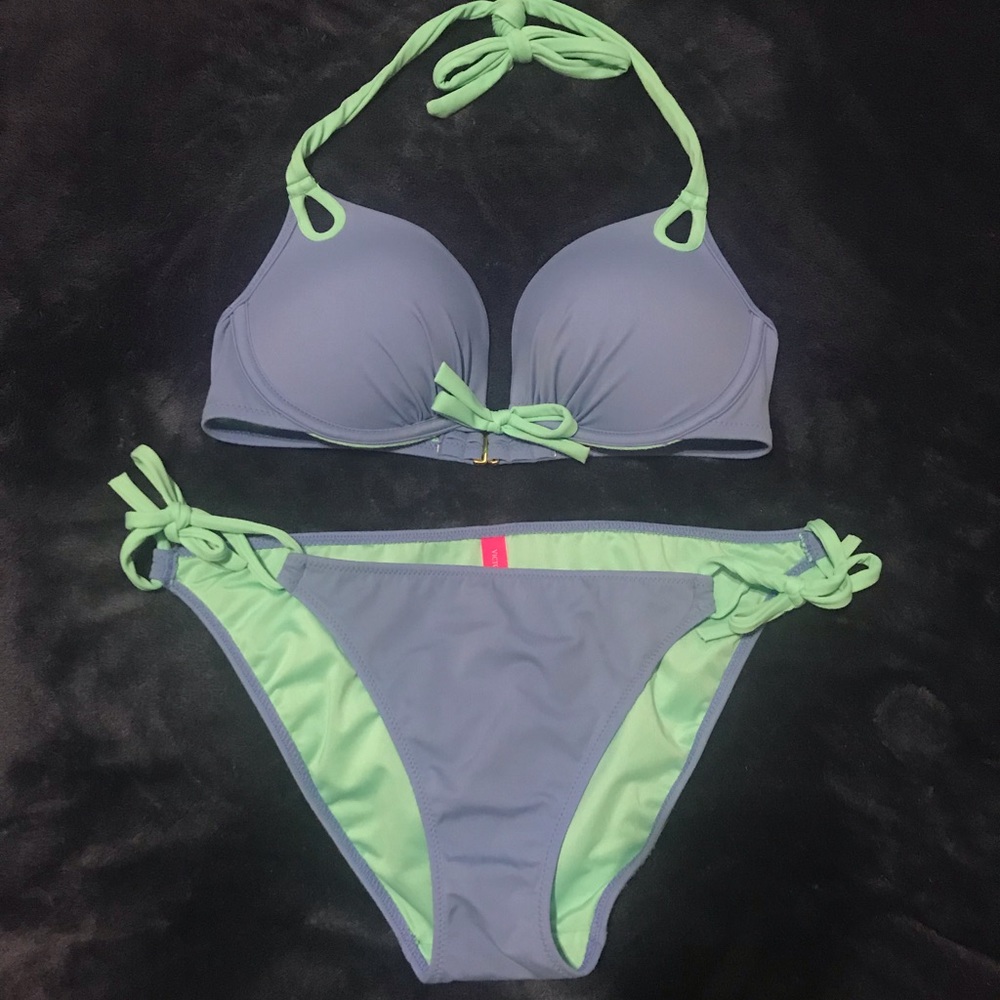 Victoria’s Secret Bikini - Blue/Green MEDIUM